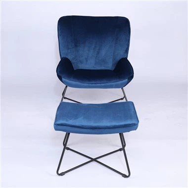 เก้าอี้สำเนียงพร้อมที่วางเท้า